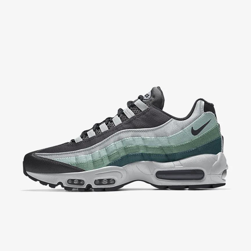 Giày Nike Air Max 95 By You Nữ Xám Xanh